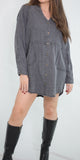 Mineral Washed Denim Shirt Dress