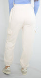Ultra Soft Ivory Cargo Joggers