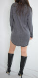 Mineral Washed Denim Shirt Dress