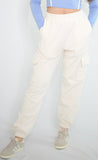 Ultra Soft Ivory Cargo Joggers