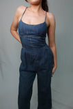 Washed Out Denim Jumpsuit