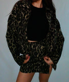 Allison Leopard Mini Skirt