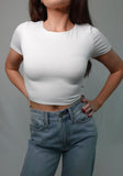 Essentials Cropped T-shirt - White